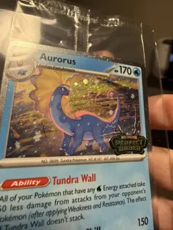 Aurorus 024 SWIRL + Luxray 028 Cosmo SEALED Pokemon Perfect Order Stamped Promo - Image 4