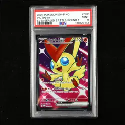PSA 9 MINT 2023 Pokemon KOR Victini G 052/SV-P Promo - Image 1