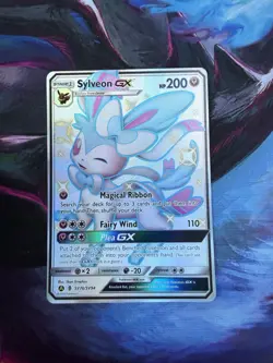Pokemon TCG Sylveon GX SV76/SV94 Hidden Fates Shiny Vault Full Art - Image 1