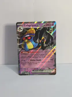 Pokemon TCG Cofagrigus ex 224/182 076/182 Paradox Rift Full Art - Image 2