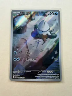 Pokemon TCG Snover 140/132 Illustration Rare Holo Mega Evolution 2025 - Image 1