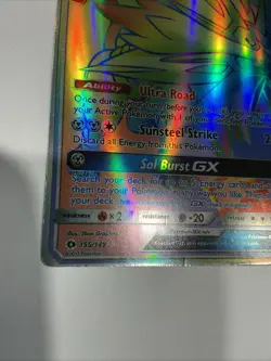 Pokemon TCG Solgaleo GX Sun Moon 155/149 Holo Secret Rare - Image 4