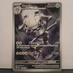 Steelix Pokemon 150/132 Full Art Illustration Rare Holo Mega Evolution - Image 1