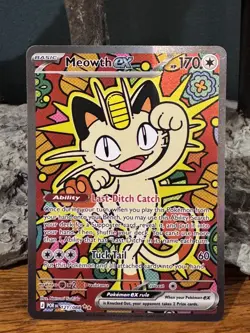 Pokemon TCG Meowth 121/088 SIR Perfect Order Pack Fresh NM - Image 4