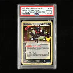 PSA 8 NM-MT 2021 Pokemon ENG Greninja SWSH144 Gold Star Promo - Image 2