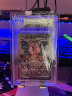 2023 POKEMON OBSIDIAN FLAMES SIR CHARIZARD EX 223/197 BSG 9 - Image 1