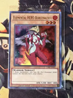 Yugioh: Elemental HERO Burstinatrix - LART-EN041 Ultra Rare Limited Ed Sealed/NM - Image 1