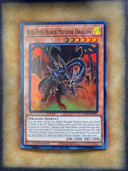 Yugioh Red-Eyes Black Meteor Dragon DUNE-EN095 Super Rare 1st Ed NM - Image 1