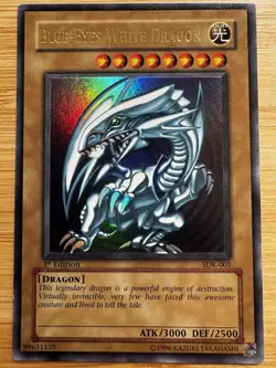 Yu-Gi-Oh Blue-Eyes SDK-001 & Dark Magician SDY-006 1st Ed LP Lot - Image 2