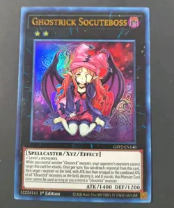 Yu-Gi-Oh! Ghostrick Socuteboss Ultra Rare GFP2-EN140 1st Edition LP - Image 1