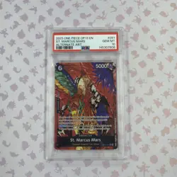 2025 ONE PIECE OP13-CARRYING ON HIS WILL ALTERNATE ART ST. MARCUS MARS PSA 10 - Image 1