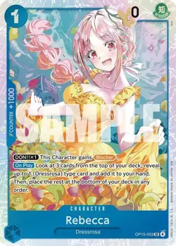 SHIPS TODAY ONE PIECE Rebecca OP15-053 SR Adventure on Kami's Island Foil ENG - Image 1