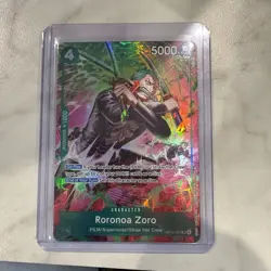 One Piece OP15 Roronoa Zoro OP13-037 TR Foil - Adventure On Kami's Island Eng - Image 1