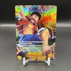 🏴‍☠🔥 Monkey D. Luffy OP15-119 SEC Foil Near Mint | Adventure on Kami’s Island - Image 1