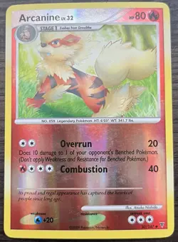 Arcanine 50/147 Pokemon TCG Platinum Supreme Victors Reverse Holo Light Play LP - Image 1