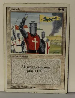 Crusades RARE Fourth Edition MTG Magic The Gathering LP Light Play Fast Shipping - Image 1