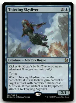 Thieving Skydiver #85 (Foil) (NM) Zendikar Rising ZNR Magic MTG - Image 1