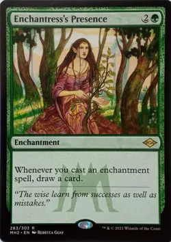 283/303 ENCHANTRESS'S PRESENCE RARE MODERN HORIZONS 2 MTG CARD - Image 1