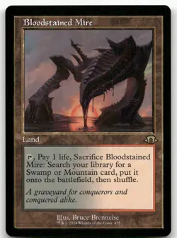 Bloodstained Mire (Retro Frame) #435 (NM) Modern Horizons 3 MH3 Magic MTG - Image 1