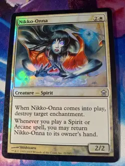 MTG - Nikko-Onna - FOIL - Saviors of Kamigawa - Moderate Play - Image 1