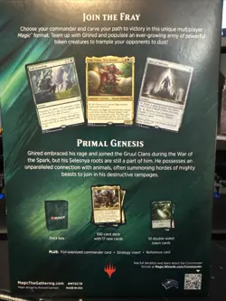 Magic The Gathering Commander Primal Genesis Theme Deck - Image 2