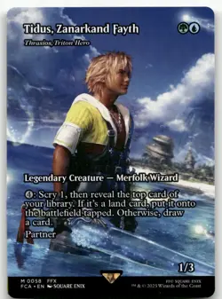 Tidus, Zanarkand Fayth - Thrasios, Triton Hero (Showcase) #58 NM Final Fantasy - Image 1