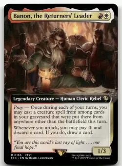 Banon, the Returners' Leader (Extended Art) #165 NM Final Fantasy FIC Magic MTG - Image 1