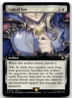Coin of Fate (Extended Art) #104 (NM) Final Fantasy FIC Magic MTG - Image 1