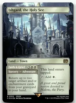 Ishgard, the Holy See (Borderless) #310 (Foil) (NM) Final Fantasy FIN Magic MTG - Image 1