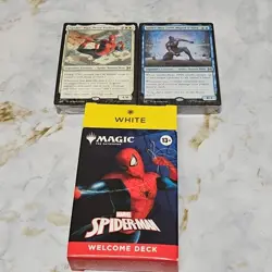 SDCC 2025 Magic The Gathering Marvel Spider-Man WHITE Welcome Deck - Image 1