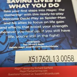 SDCC 2025 Magic The Gathering Marvel Spider-Man WHITE Welcome Deck - Image 5