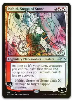 Nahiri, Storm of Stone (Stained Glass) #533 (Foil) NM Secret Lair Drop Magic MTG - Image 1