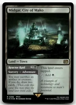 Midgar, City of Mako #286 (Foil) (NM) Final Fantasy FIN Magic MTG - Image 1