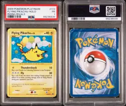 PSA 1 Flying Pikachu Pokemon Platinum 113/111 Rising Rivals Holo Slab - Image 3