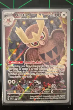 Pokemon TCG - Noctowl - 141 Sv: Scarlet & Violet Promo Card Holo full art - Image 2