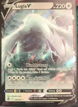 Lugia V 138/195 Silberne Sturmwinde + Ho-Oh 140/195 Pokemon Karte Deutsch NM - Image 1