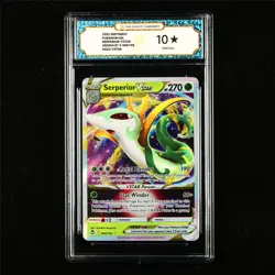 TQG 10 PRISTINE 2022 Pokemon ENG Serperior VSTAR 008/195 HOLO VSTAR - Image 1