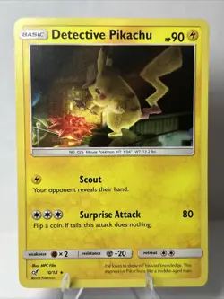 Detective Pikachu - 10/18 - Pokemon Detective Pikachu Holo NM - Image 1