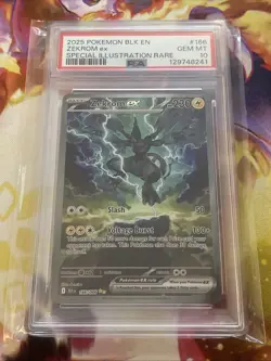 2025 Pokemon Black Bolt Zekrom EX 166/086 Special Illustration Rare PSA 10 GEM - Image 1