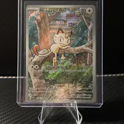 Meowth 106/094 Phantasmal Flames Pokemon Illustration Rare 🔥 🔥 - Image 1
