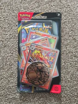 Pokemon TCG Mega Evolution Phantasmal Flames Blaziken Blister Pack - Image 1