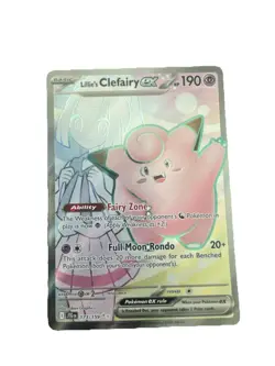 Pokemon Lillie's Clefairy ex 173/159 Journey Together Ultra Rare Holo 190 HP - Image 1