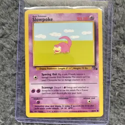 ⚛Slowpoke Fossil Base Set 55/62 Common Pokemon Card ⚛ - Image 1