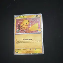 Pokemon Pikachu Promo Stamped Holo 051/162 EN Basic 70 HP Random Spark Card - Image 1