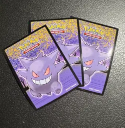 Gengar Pokemon TCG Individual Sleeves pack of 3 2021 Collection NM - Image 1