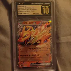 Pokemon Charizard ex Special Deck Set ex Japanese Holo #009 CGC 10 Pristine - Image 1
