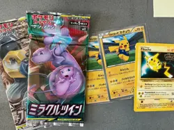 Lot of (5) Pokemon Cards + Packs w/ 3 Pikachu - Image 1