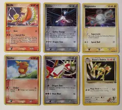 Vintage Pokemon Holo Rare Card Lot Of 6 Various Sets 1999-2005 Nintendo WOTC - Image 1