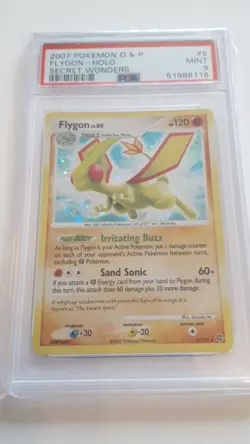 Pokemon 2007 Secret Wonders Holo Flygon lv.60 #5/132 PSA9 MINT - Image 1