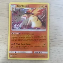 Typhlosion 42/214 Holo Lost Thunder Sun and Moon Pokemon NM - Image 1